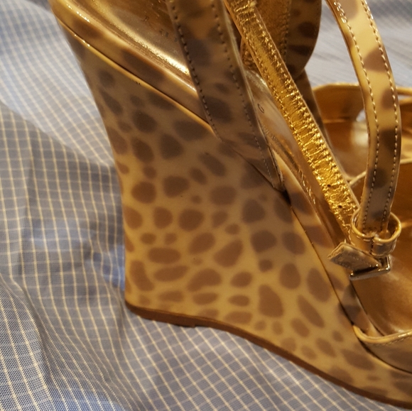 KATE SPADE Leopard Print Wedges - Picture 2 of 4